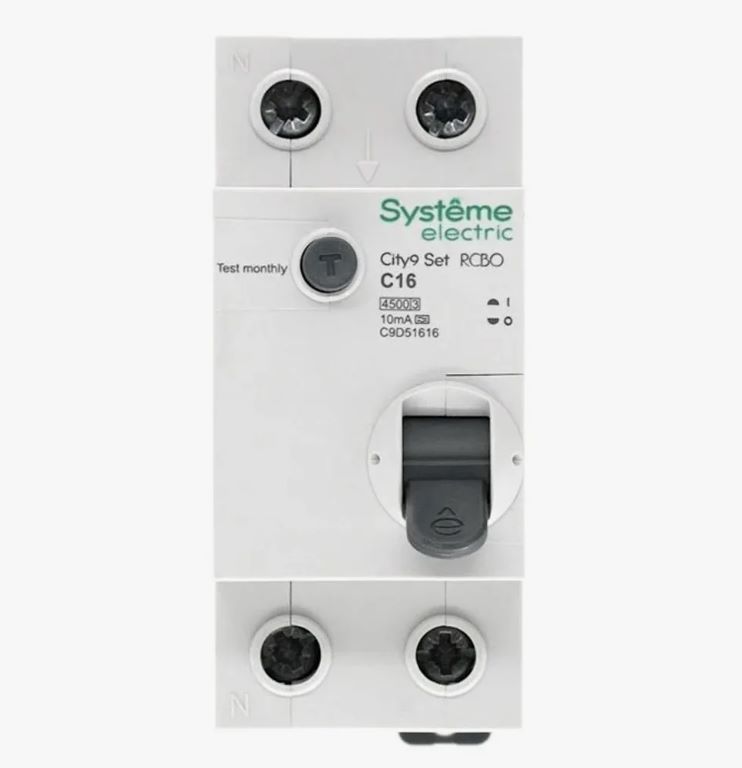 Выключатель дифференциальный (АВДТ) 1P+N С 20А 4.5kA 10мА Тип-A 230В City9