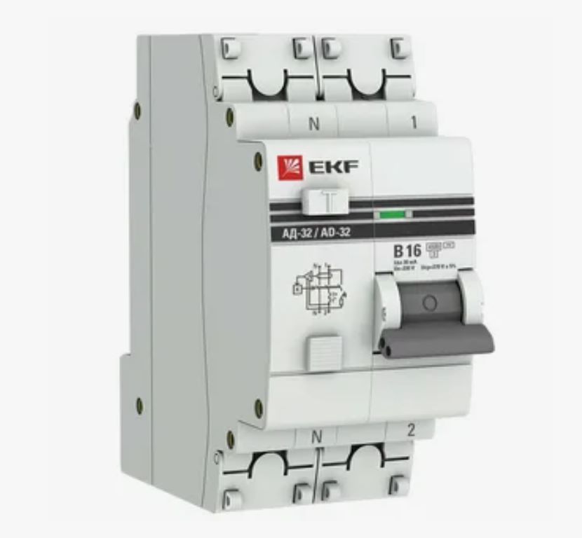 Выключатель  АВДТ 4,5кА PRO  АД-32 1P+N C63 100мА тип S