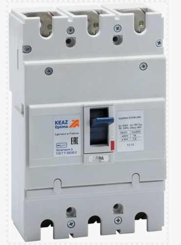 Выключатель автоматический трехполюсный 80А C 20кА OptiDin BM125-3C80-8ln-УХЛ3