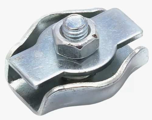 зажим для стальных канатов м34 оц.  Din 741