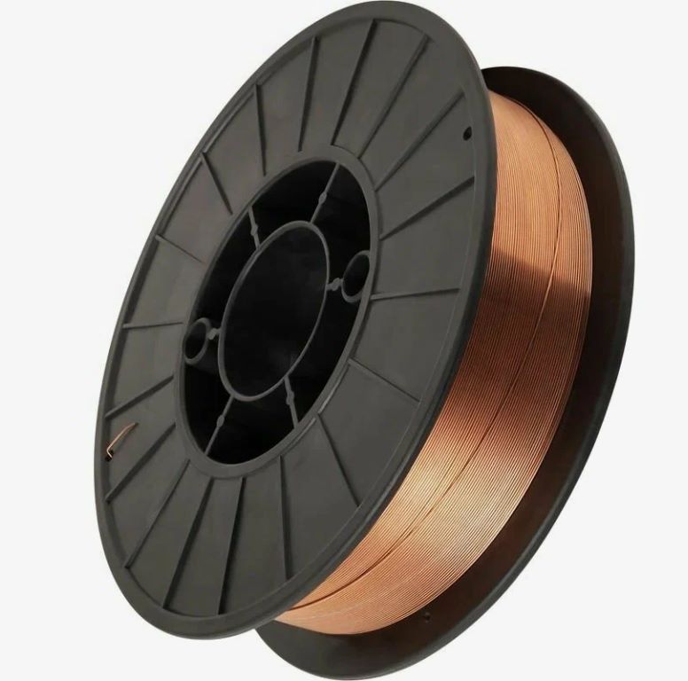 Проволока сварочная омедненная ER70S-6 (ан. Св.08Г2С) д. 1,0 мм, D100, 1,0 кг