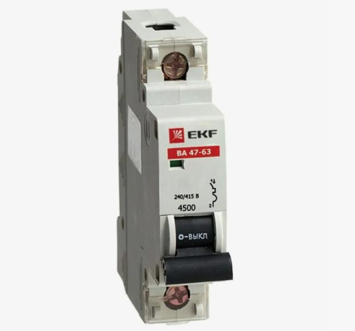 Выключатель автоматический однополюсный 40А С ВА47-29 4.5кА