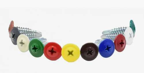 4,2*25  саморез  с прессшайбой  острый оксидно-красный