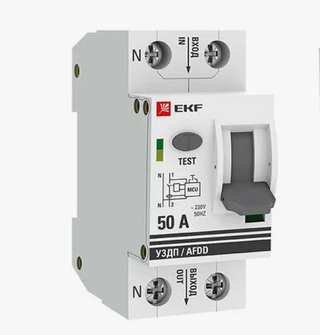Устройство защиты от дугового пробоя 1P+N 20А C 6 кА