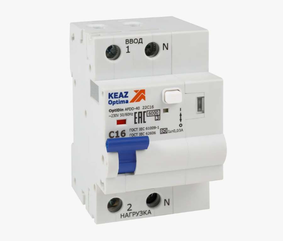 УЗДП с АВДТ  OptiDin AFDD-40-22C32-A-У3 2P, C32, 30mA, 275В