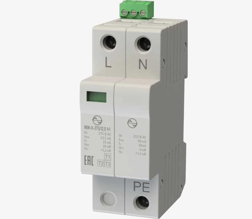 Ограничитель перенапряжения четырехполюсный ОПС1-C 4п 20кА 400В